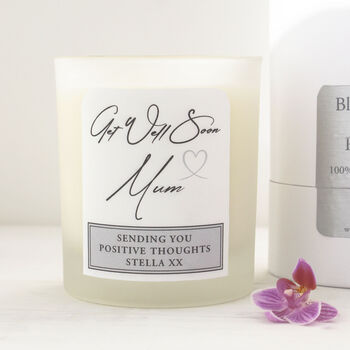 Personalised Get Well Soon Scented Soy Wax Candle, 10 of 12