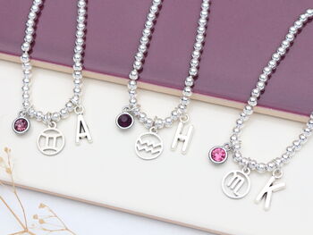 Zodiac Star Sign Personalised Silver Bead Bracelet, 2 of 11