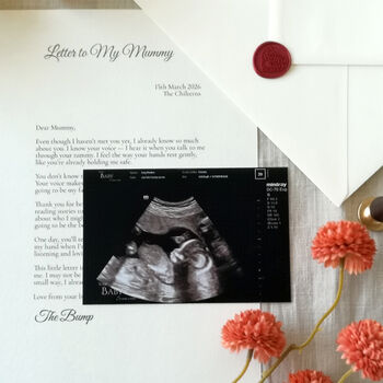 A Letter To My Mummy From The Bump Personalised Keepsake, 5 of 8