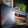 Vintage Cocktail Cabinet With Metallic Geometric Design, thumbnail 6 of 6