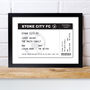 Personalised Football Ticket A4 Black Framed Print, thumbnail 3 of 7