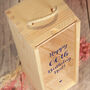 Classic Script Happy Birthday Bottle Box With Clear Lid, thumbnail 2 of 2