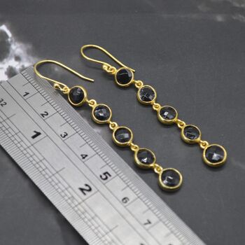 Black Tourmaline Earrings: October Birthstone, 4 of 4