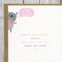 Personalised First Birthday Or Pick Your Age Koala Card, thumbnail 10 of 12