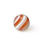 Orange Banded Agate Gemstone Ring Set In Silver, thumbnail 5 of 6