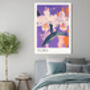 Flora Purple Flower Art Print, thumbnail 3 of 3