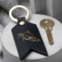 Leather Greyhound Keyring For Dog Lover, thumbnail 2 of 3