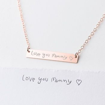 Personalised Handwriting Necklace, 5 of 8