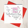 Personalised From The Dog Valentines Card, thumbnail 1 of 2