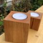 Oak Pillar Candle Holder With Extra Large Tealight, thumbnail 7 of 12