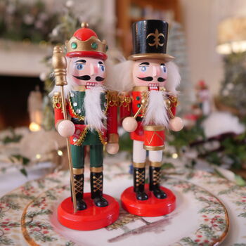 Pair Of Jolly Traditional Christmas Nutcrackers, 2 of 10