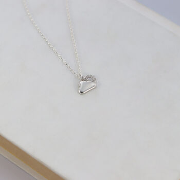 Silver Sun And Cloud Necklace, 4 of 5