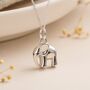Personalised Tiny Sterling Silver Elephant Necklace For Girls, thumbnail 1 of 10