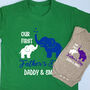 Personalised Our First Father's Day Elephant Set, thumbnail 1 of 8