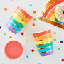 Rainbow And Gold Foiled Party Paper Cups, thumbnail 1 of 3
