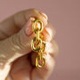 Gold Plated Chunky Chain Drop Earrings, thumbnail 5 of 5