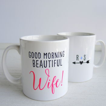 Personalised Husband And Wife Pair Of Mugs, 3 of 5
