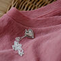 Personalised Spinning Love Heart Necklace, thumbnail 4 of 9