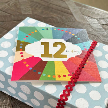 Colourful Cloud 12th Birthday Card, 3 of 4