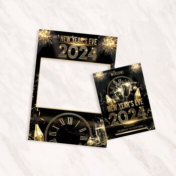 New Years Eve Photobooth Selfie Frame And Party Sign, 2 of 8