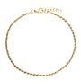 Gizi 24ct Gold Plate Rope Bracelet, thumbnail 1 of 2