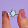 Rhinestone Star Gold Or Silver Plated Ring, thumbnail 2 of 6