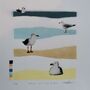 'Gulls On The Tide' Original Limited Edition Coastal, thumbnail 3 of 10