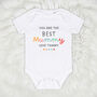 Bright You Are The Best Mummy Personalised Baby Vest, thumbnail 2 of 5
