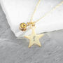 Personalised Star And Birthstone Crystal Necklace, thumbnail 3 of 6
