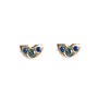 Box Of Light Gold And Sapphire Stud Earrings, thumbnail 3 of 3