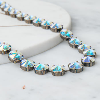 Round Crystal Statement Necklace, 2 of 4