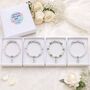 Personalised Flower Girl Bracelet Gift, Wedding Day Keepsake From The Bride, thumbnail 3 of 12