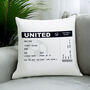 Personalised Football Ticket Cushion For Dad, thumbnail 5 of 5