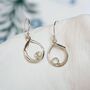 Elegant Rainbow Moonstone Earrings, thumbnail 1 of 6