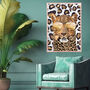 Custom Leopard Print Personalised Animal Art, thumbnail 3 of 10