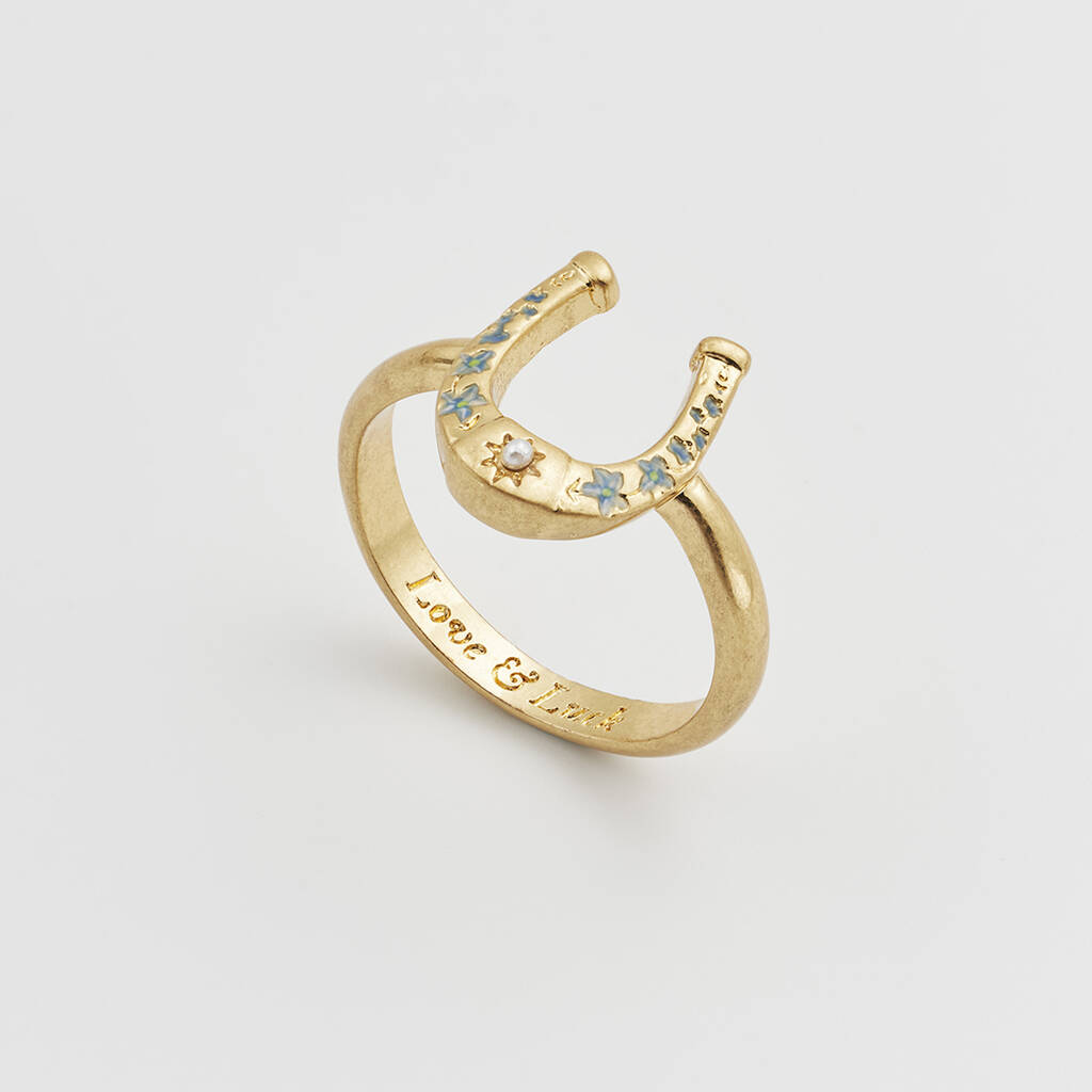 Gold Lucky In Love Ring, 1 of 8