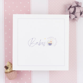 Handmade Personalised Cupcake Birthday Card Pink, 7 of 9
