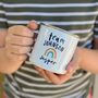 Team Enamel Mugs With Rainbow, For Family Or Work Team, thumbnail 4 of 9