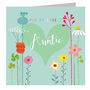 Floral Auntie Greetings Card, thumbnail 2 of 5
