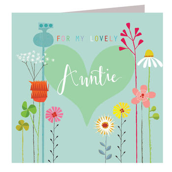 Floral Auntie Greetings Card, 2 of 5