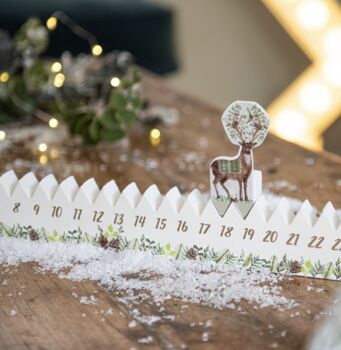 Personalised Wooden Advent With Reindeer, 3 of 4