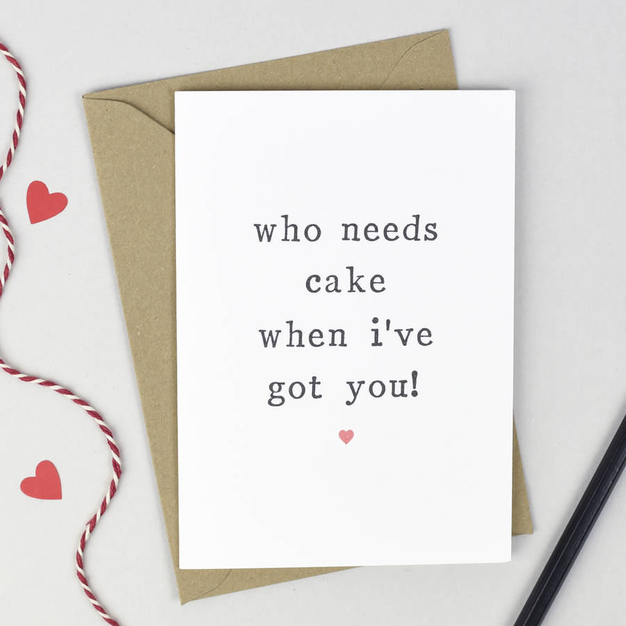 Personalised 'Who Needs…' Anniversary Card By The Two Wagtails ...