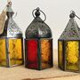Set Of Three Sun Set Moroccan Lanterns, thumbnail 3 of 5