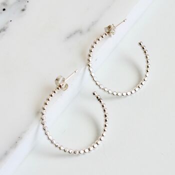 Large Beaded Hoops, 3 of 5