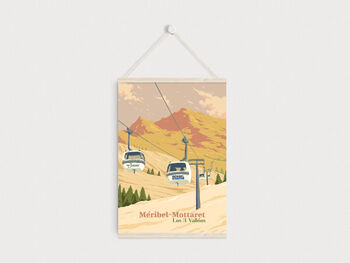 Meribel Mottaret Ski Resort France Poster Art Print, 6 of 8