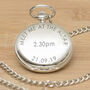 Personalised Meet Me At The Altar Wedding Pocket Watch, thumbnail 1 of 6