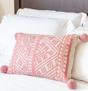 Jaipur Mini Pale Pink Cushion, 2 of 3