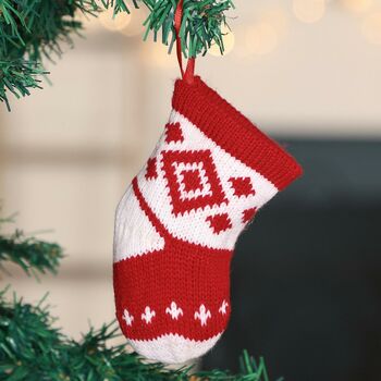 Baby's 1st Christmas Knitted Tree Decorations, 4 of 4