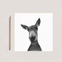 Lovable Donkey Country Themed Card, thumbnail 2 of 7