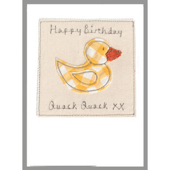 Personalised Duck Birthday Card For Him Or Her, 3 of 12